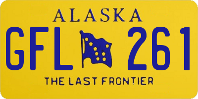 AK license plate GFL261
