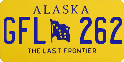 AK license plate GFL262