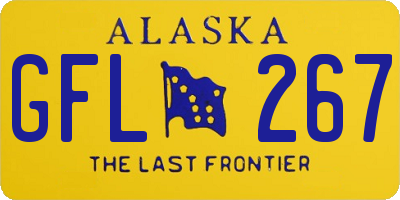 AK license plate GFL267