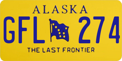 AK license plate GFL274