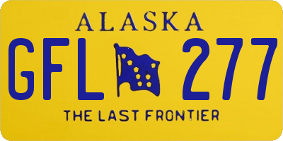 AK license plate GFL277