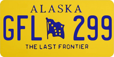 AK license plate GFL299