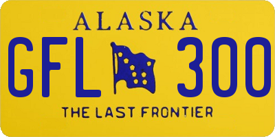 AK license plate GFL300