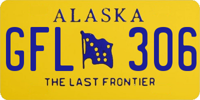 AK license plate GFL306