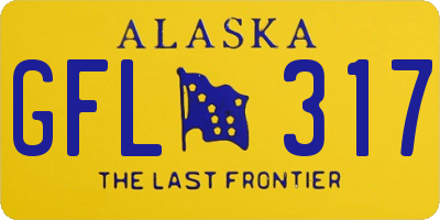 AK license plate GFL317
