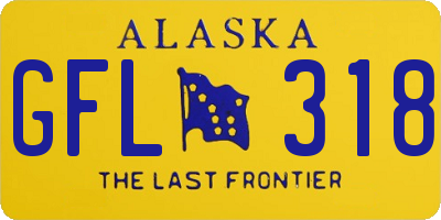 AK license plate GFL318