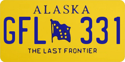 AK license plate GFL331