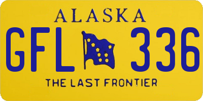 AK license plate GFL336