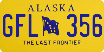 AK license plate GFL356