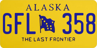 AK license plate GFL358