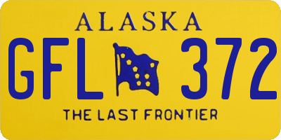 AK license plate GFL372