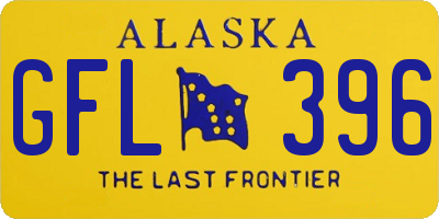 AK license plate GFL396