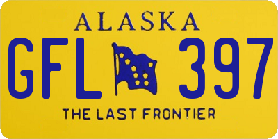 AK license plate GFL397