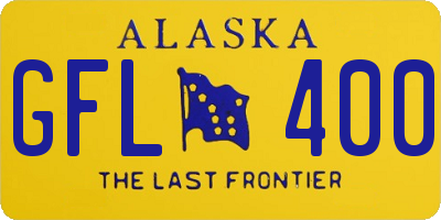AK license plate GFL400