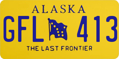 AK license plate GFL413