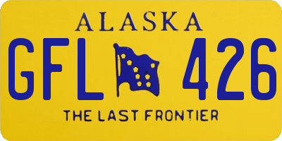 AK license plate GFL426