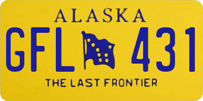 AK license plate GFL431