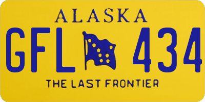 AK license plate GFL434