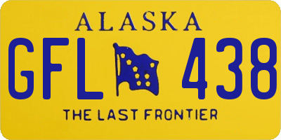 AK license plate GFL438