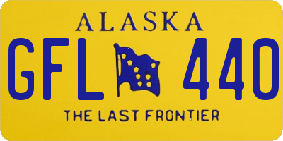 AK license plate GFL440