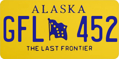 AK license plate GFL452