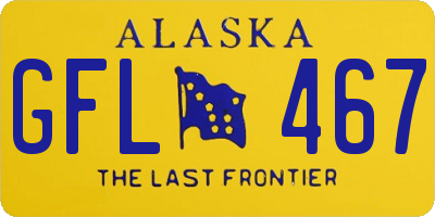 AK license plate GFL467