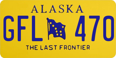 AK license plate GFL470