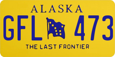 AK license plate GFL473