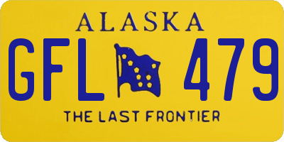 AK license plate GFL479