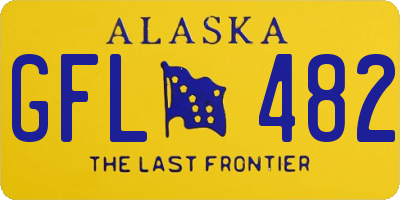 AK license plate GFL482