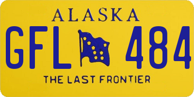 AK license plate GFL484