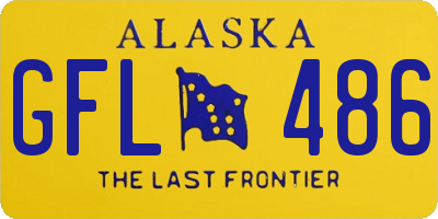 AK license plate GFL486