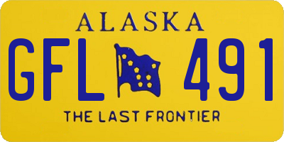 AK license plate GFL491