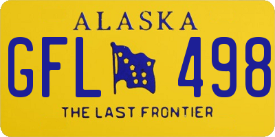 AK license plate GFL498