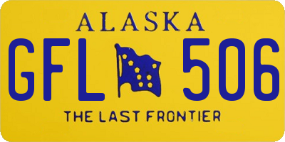 AK license plate GFL506
