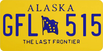 AK license plate GFL515