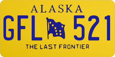 AK license plate GFL521