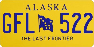 AK license plate GFL522