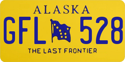 AK license plate GFL528
