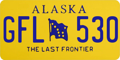 AK license plate GFL530