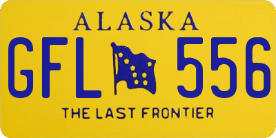 AK license plate GFL556