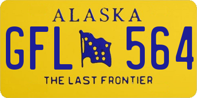 AK license plate GFL564