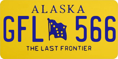 AK license plate GFL566