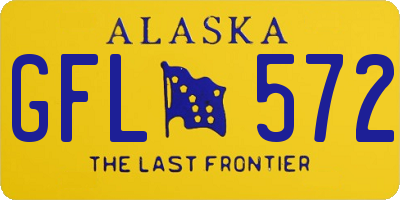 AK license plate GFL572