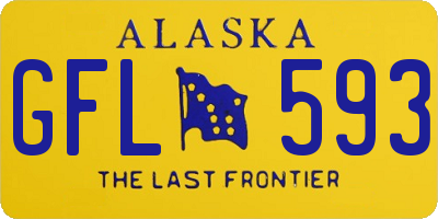 AK license plate GFL593