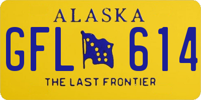 AK license plate GFL614