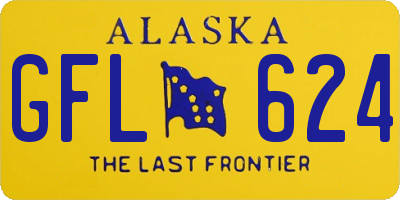 AK license plate GFL624
