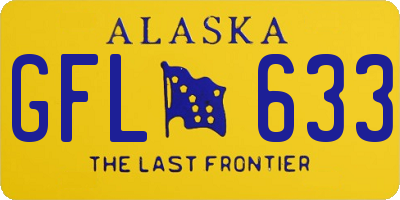 AK license plate GFL633