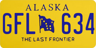 AK license plate GFL634