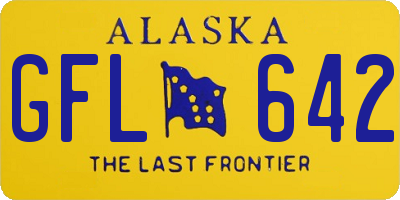 AK license plate GFL642